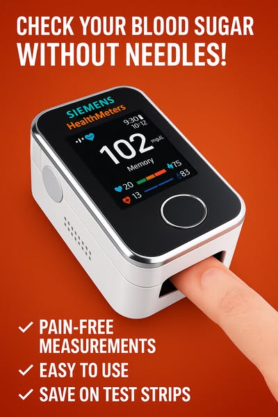 DE LUXE Non-Invasive Blood Glucose Monitor — 5-Second Readout |- 99% Accuracy 8-1