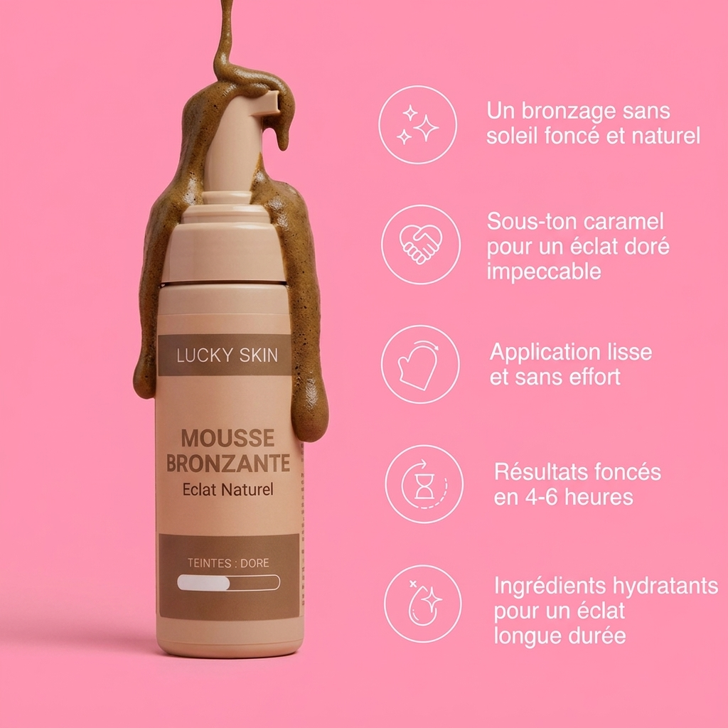 Lucky Skin™ -Le secret d'un bronzage doré sans trace et sans expositions aux UV.