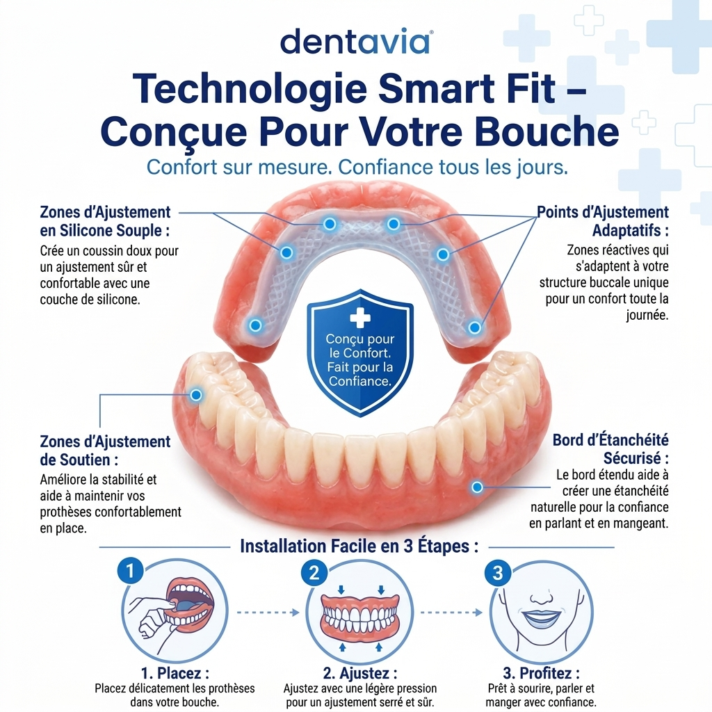 Prothèses dentaires sur mesure pour un confort quotidien